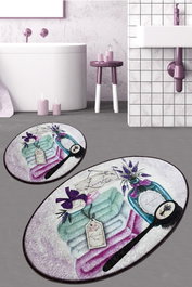 Mijölnir Lavanta Djt Juego de alfombras de baño Multicolor
